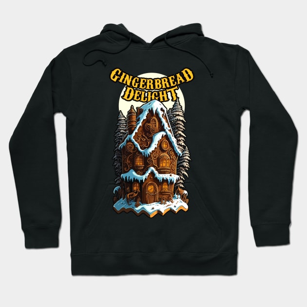 Gingerbread Delight Hoodie by Migite Art